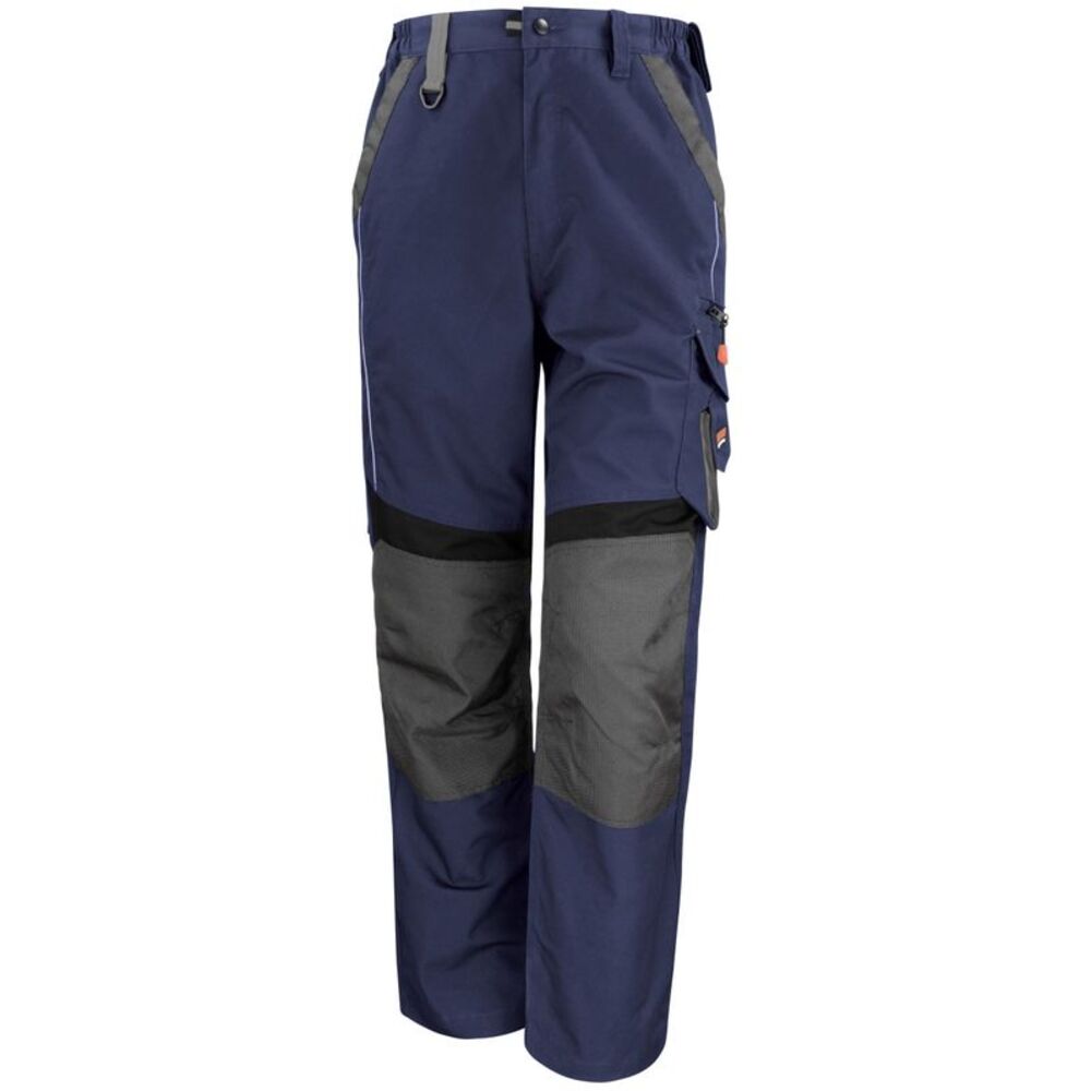 Result Mens Technical Work Trousers (Reg 32 Inch Leg) / Navy/Black